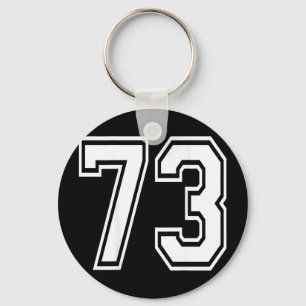 Number 73 keychain