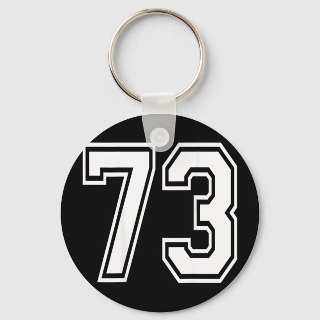 Number 73 keychain (Front)