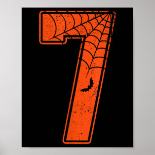 Number 7 67 Meme Costume Matching Group Halloween  Poster