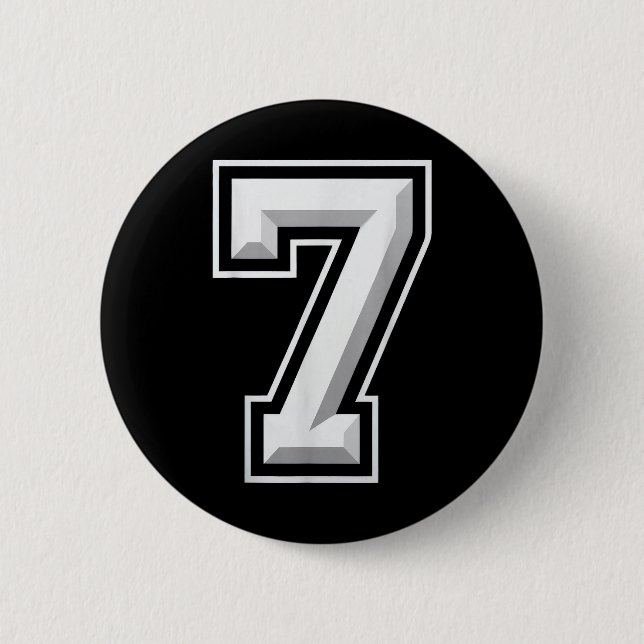 Number 7 67 Meme Matching  2 Inch Round Button (Front)