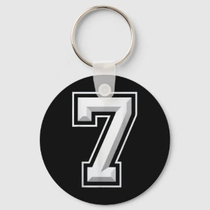 Number 7 67 Meme Matching  Keychain