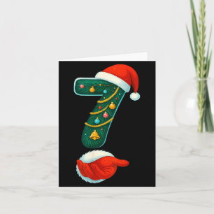 Number 7 6 Meme 67 Couple Pajamas Christmas Matchi Card