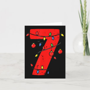 Number 7 Christmas 6 7 Matching 67 Meme Men Women Card