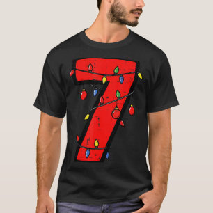 Number 7 Christmas 6 7 Matching 67 Meme Men Women  T-Shirt