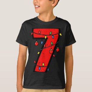 Number 7 Christmas 6 7 Matching 67 Meme Men Women T-Shirt
