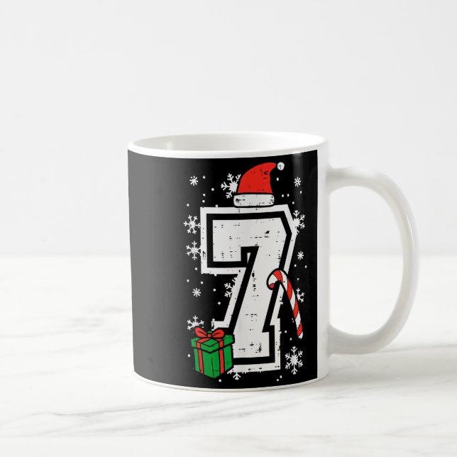Number 7 Christmas 6 7 Xmas Matching 67 Meme Men W Coffee Mug (Right)