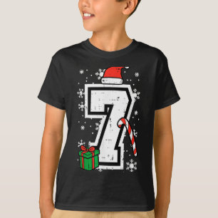 Number 7 Christmas 6 7 Xmas Matching 67 Meme Men W T-Shirt
