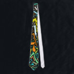 Number 7 Collage Tie<br><div class="desc">Necktie featuring a number 7 collage.</div>