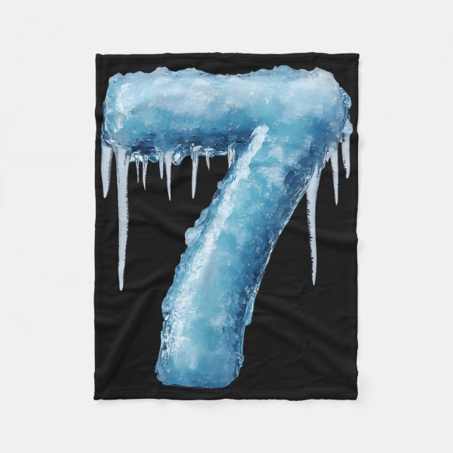 Number 7 Fire Ice Number Six Seven Meme 67 Alpha S Fleece Blanket (Front)