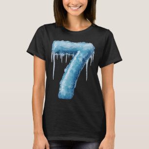 Number 7 Fire Ice Number Six Seven Meme 67 Alpha S T-Shirt