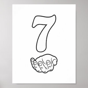 Number 7 Funny 67 Six Seven Meme Hands Couple Matc Poster
