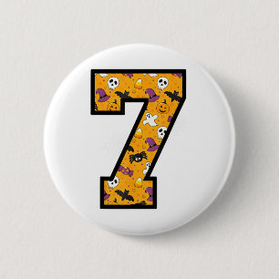 Number 7 Funny Meme Saying 6 7 Six Seven Halloween 2 Inch Round Button