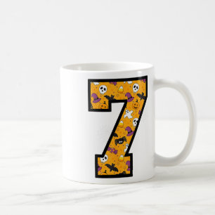 Number 7 Funny Meme Saying 6 7 Six Seven Halloween Coffee Mug