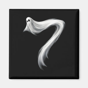Number 7 Ghost Funny Six Seven 67 Halloween Meme  Magnet