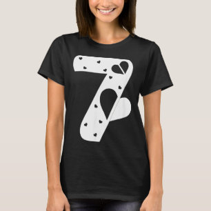 Number 7 Hearts Love 67 Couple Matching Christmas T-Shirt