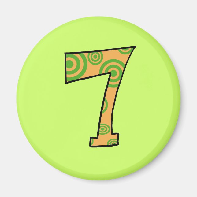 Number 7 magnet (Front)