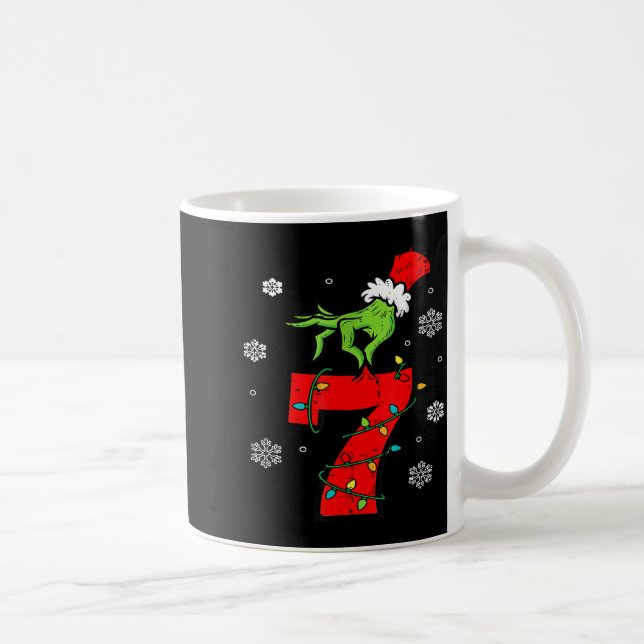 Number 7 Matching 67 Meme 6 7 Christmas Boys Youth Coffee Mug (Right)