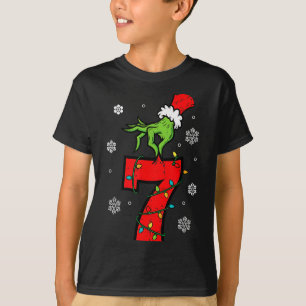 Number 7 Matching 67 Meme 6 7 Christmas Boys Youth T-Shirt