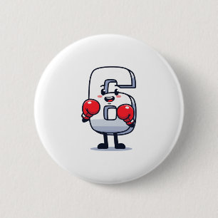 Number 7 Matching 67 Meme Boxing Men Women Kids 2 Inch Round Button