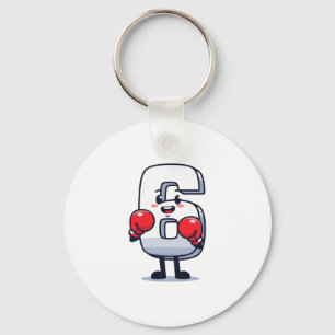 Number 7 Matching 67 Meme Boxing Men Women Kids  Keychain