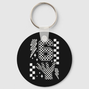 Number 7 Matching 67 Meme Checkered Costume Kids  Keychain
