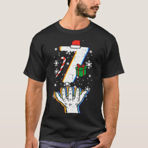 Number 7 Matching 67 Meme Christmas 6 7 Xmas Men W T-Shirt