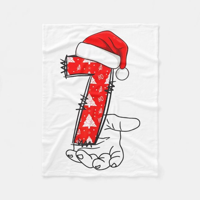Number 7 Matching 67 Meme Christmas Costume Men Wo Fleece Blanket (Front)