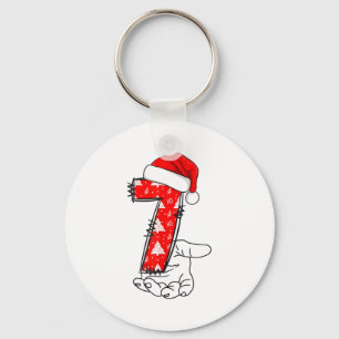 Number 7 Matching 67 Meme Christmas Costume Men Wo Keychain