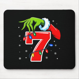 Number 7 Matching 67 Meme Christmas Elf Hand Boys Mouse Pad