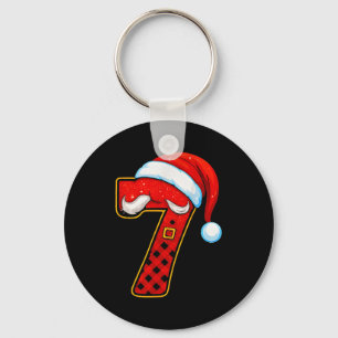 Number 7 Matching 67 Meme Christmas Pajamas Men Wo Keychain
