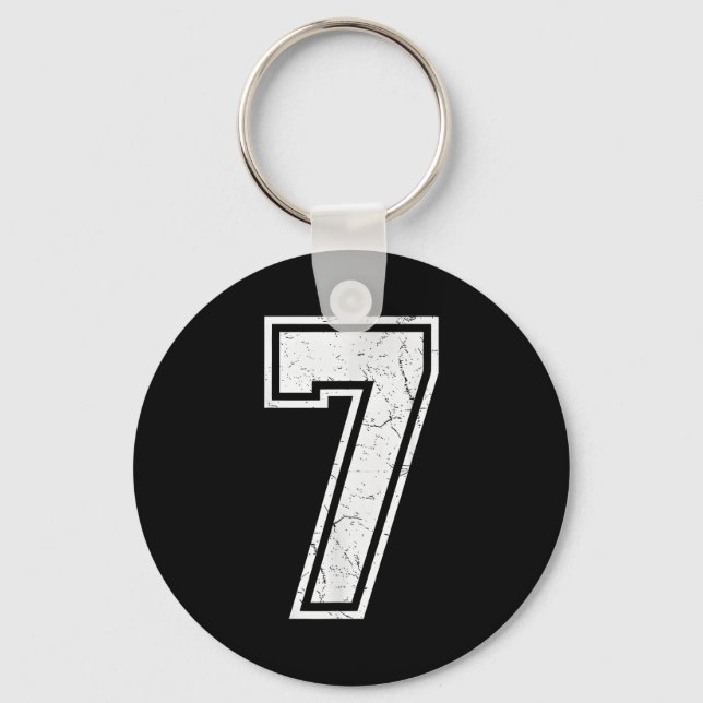 Number 7 Matching 67 Meme Costume Men Women Kids  Keychain (Front)