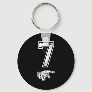Number 7 Matching 67 Meme Couples Halloween Costum Keychain
