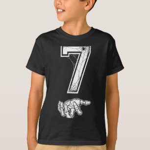 Number 7 Matching 67 Meme Couples Halloween Costum T-Shirt