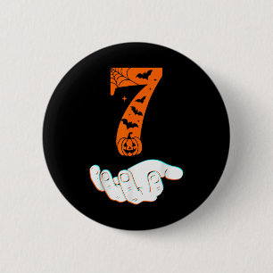 Number 7 Matching 67 Meme Halloween Costume Men Wo 2 Inch Round Button