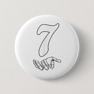 Number 7 Matching 67 Meme Halloween Costume Men Wo 2 Inch Round Button