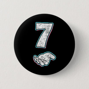 Number 7 Matching 67 Meme Halloween Costume Men Wo 2 Inch Round Button