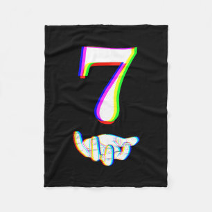 Number 7 Matching 67 Meme Halloween Costume Men Wo Fleece Blanket