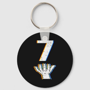 Number 7 Matching 67 Meme Halloween Costume Men Wo Keychain