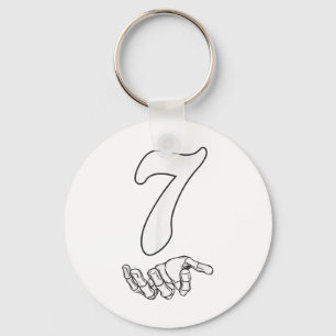 Number 7 Matching 67 Meme Halloween Costume Men Wo Keychain