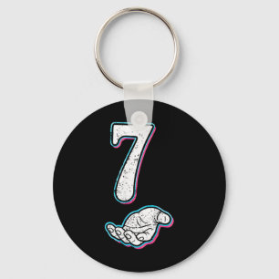Number 7 Matching 67 Meme Halloween Costume Men Wo Keychain