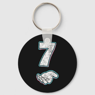 Number 7 Matching 67 Meme Halloween Costume Men Wo Keychain