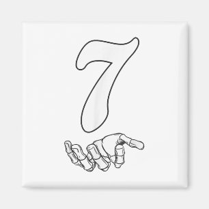 Number 7 Matching 67 Meme Halloween Costume Men Wo Magnet