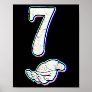 Number 7 Matching 67 Meme Halloween Costume Men Wo Poster