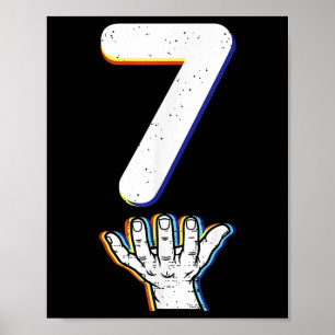 Number 7 Matching 67 Meme Halloween Costume Men Wo Poster