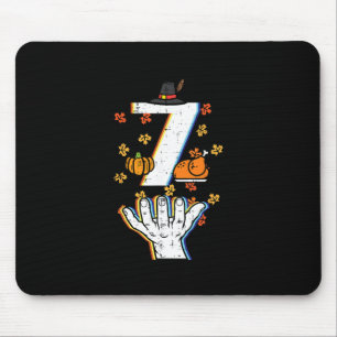 Number 7 Matching 67 Meme Thanksgiving 6 7 Men Wom Mouse Pad
