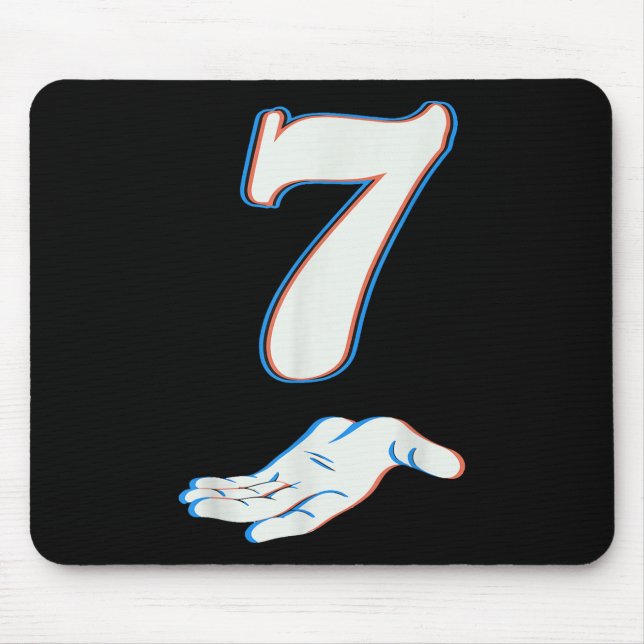 Number 7 Matching 67 Six Seven Meme Couple Hallowe Mouse Pad (Front)