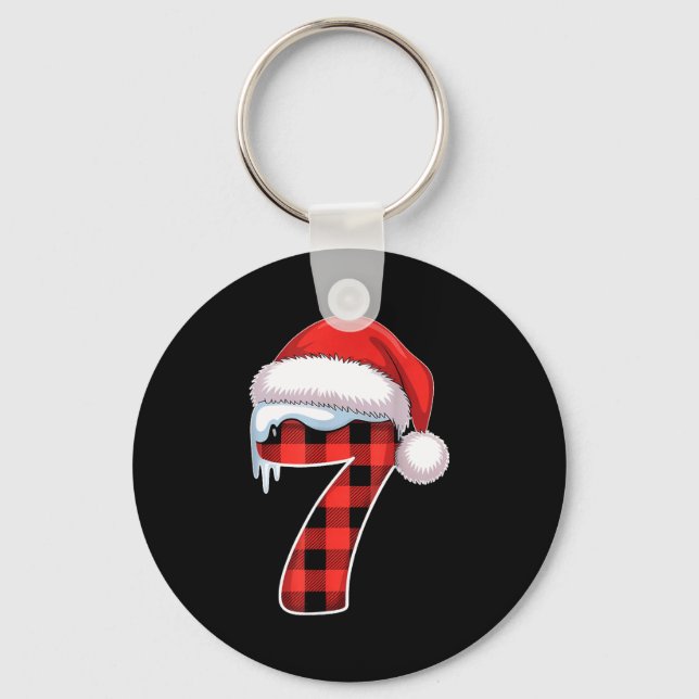 Number 7 Matching 6 7 Meme Christmas Costume Men W Keychain (Front)