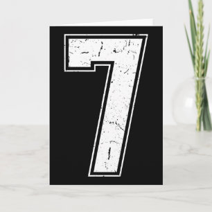 Number 7 Matching Costume 67 Meme Costume Distress Card