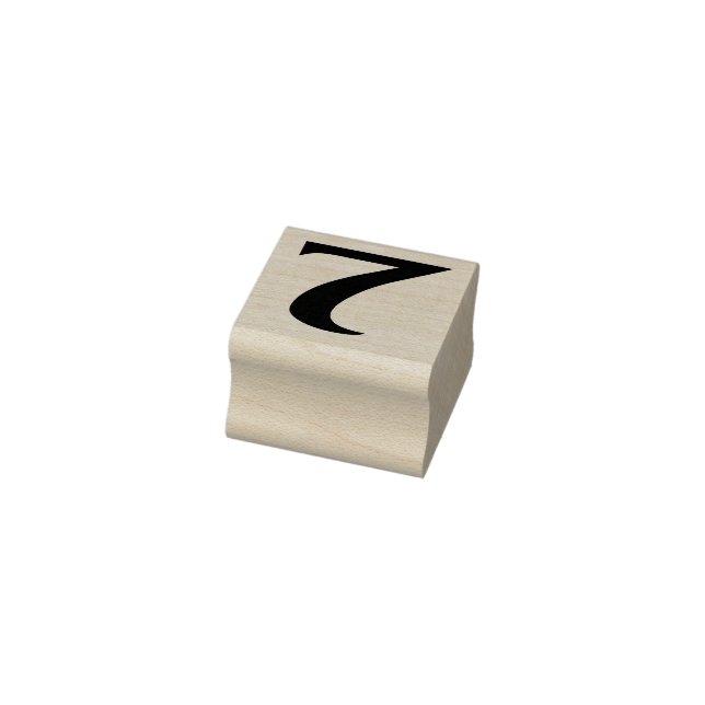 Number 7 Rubber Art Stamp (Stamp)