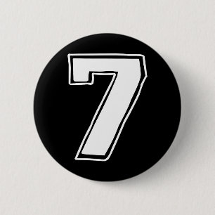Number 7 Six Seven 6 7 Meme 67 Funny 7th Birthday  2 Inch Round Button